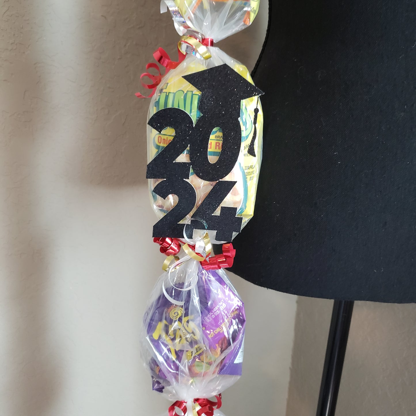 Graduation chip snack leis.