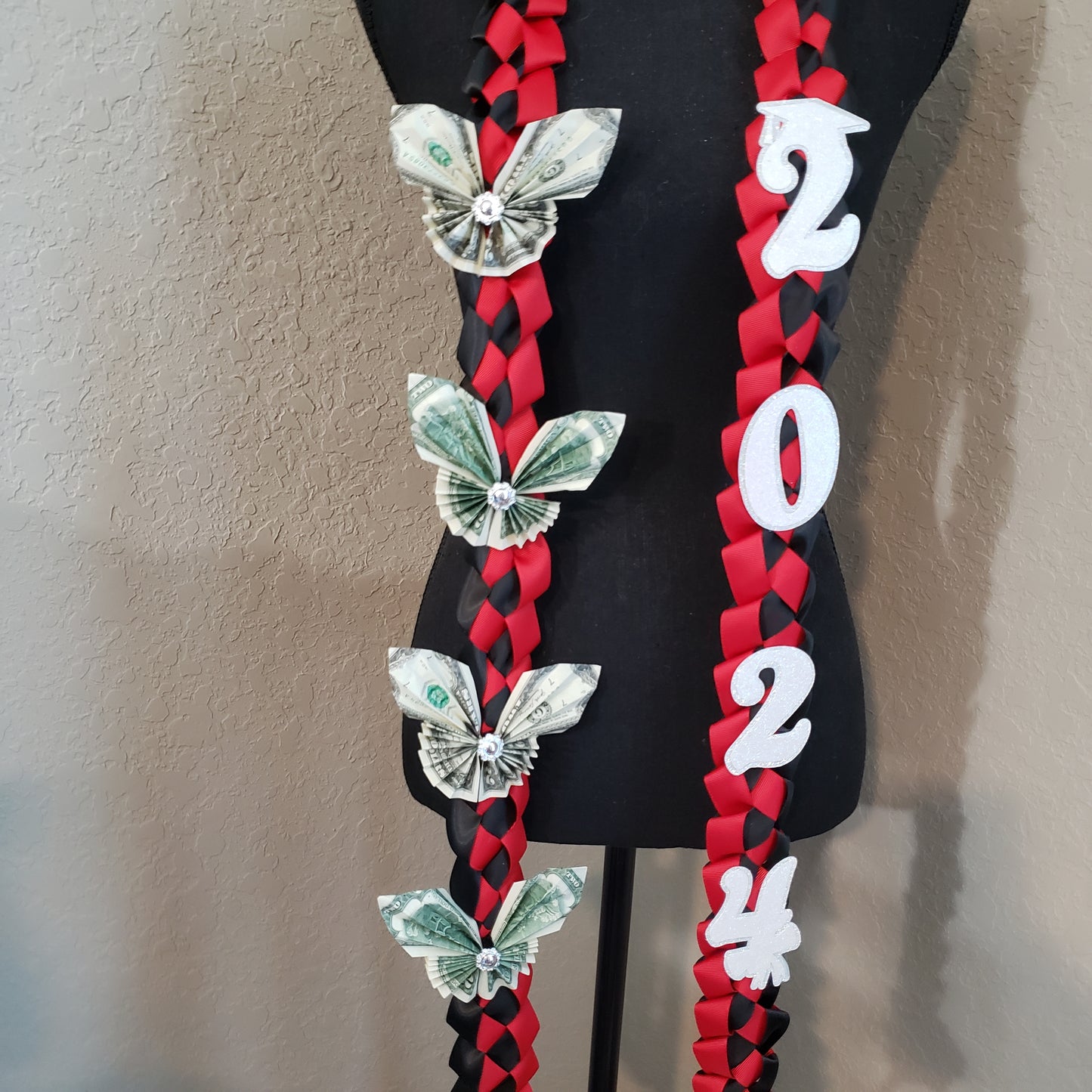 Butterfly money graduation lei