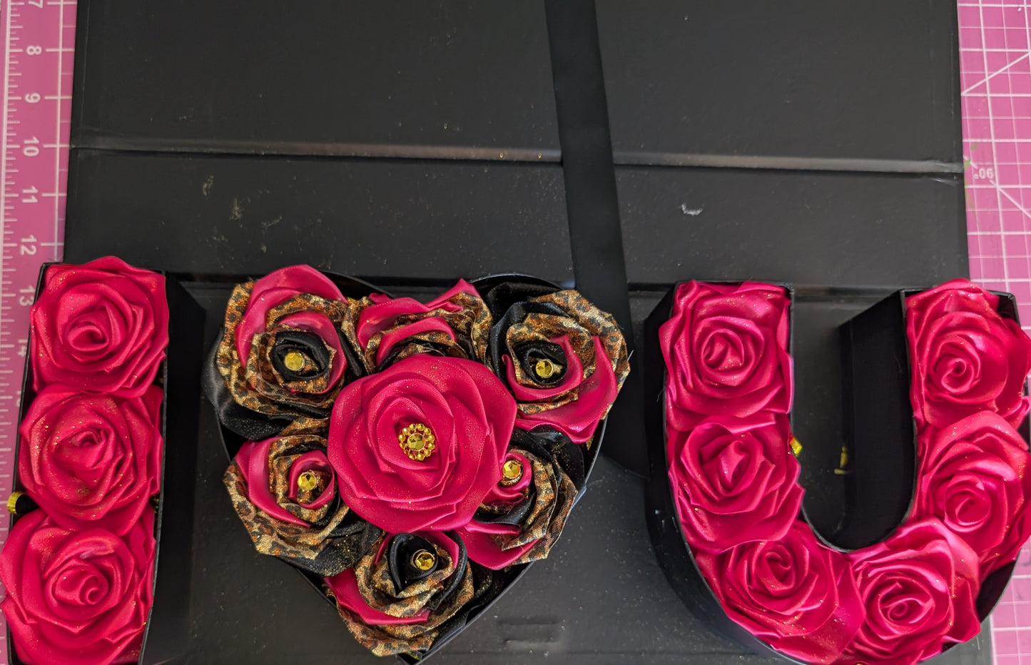 I love you heart eternity rose box