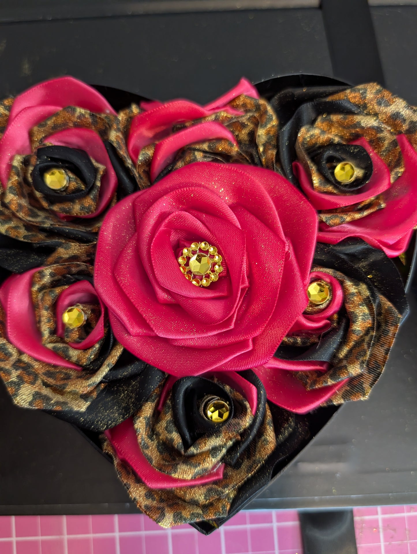 I love you heart eternity rose box
