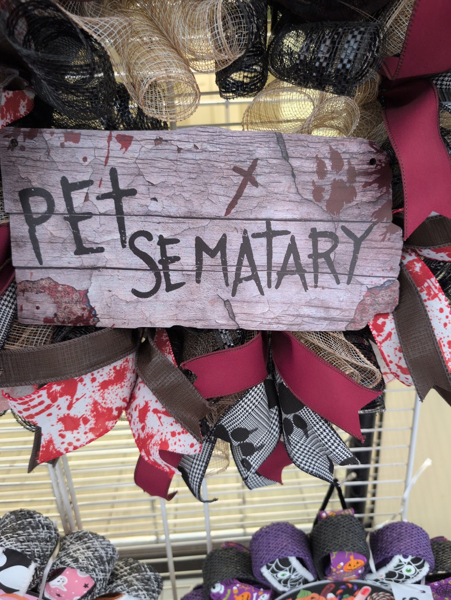 Pet Sematary Halloween wreath