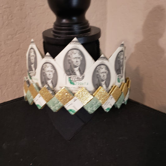 Wearable 2 layer graduation money crown with band for any ceremony