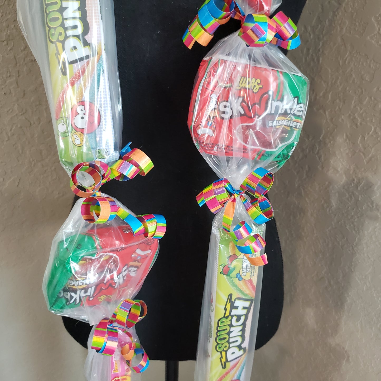 Non chocolate Graduation full size box candy leis.