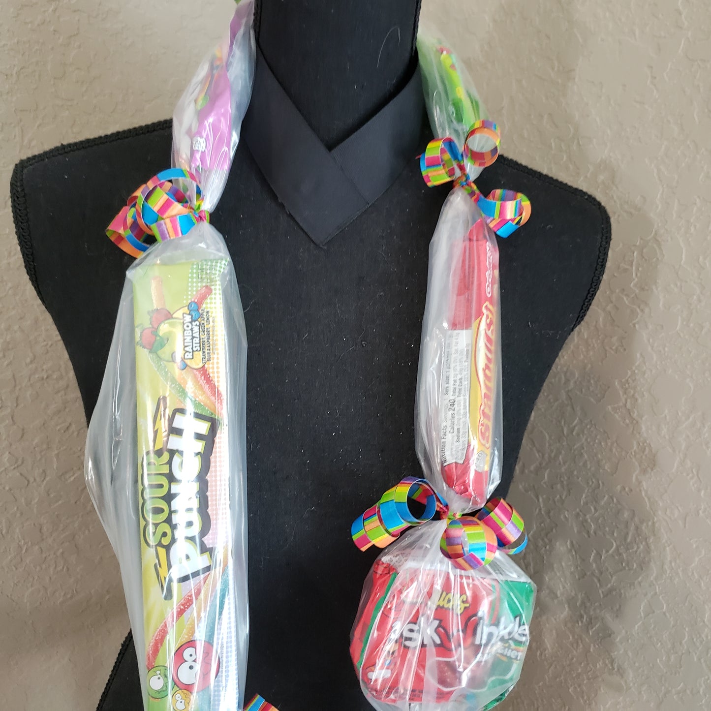 Non chocolate Graduation full size box candy leis.