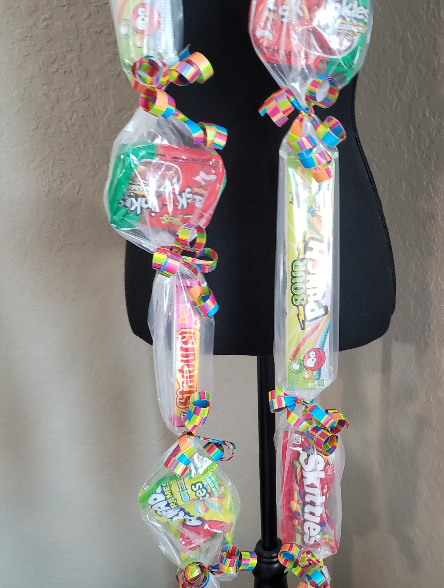 Non chocolate Graduation full size box candy leis.