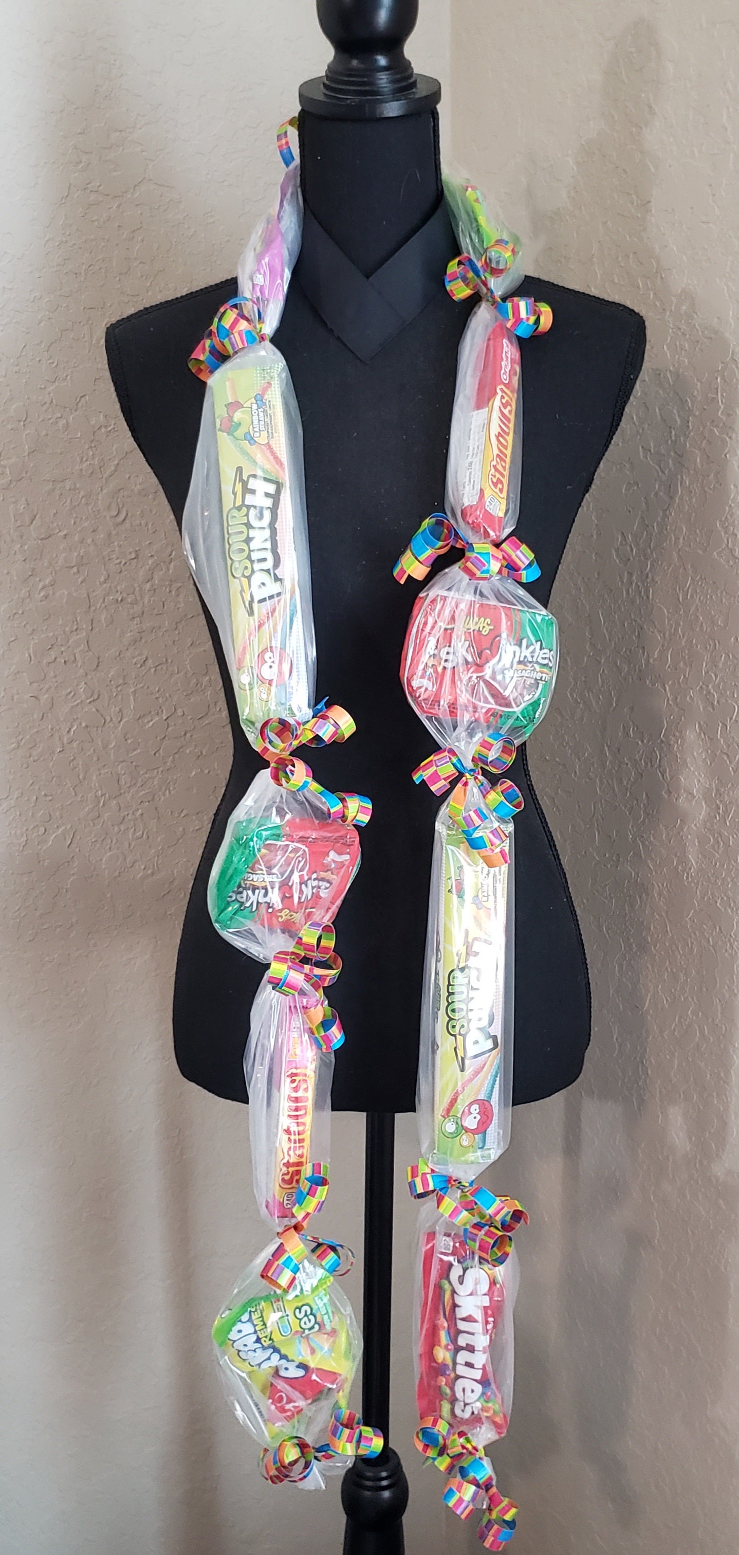 Non chocolate Graduation full size box candy leis.