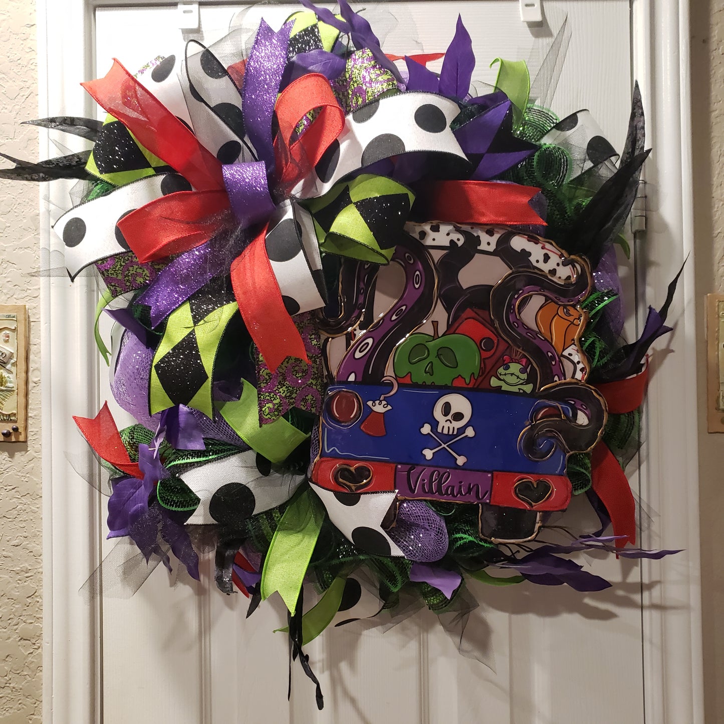 Villian truck Halloween wreath