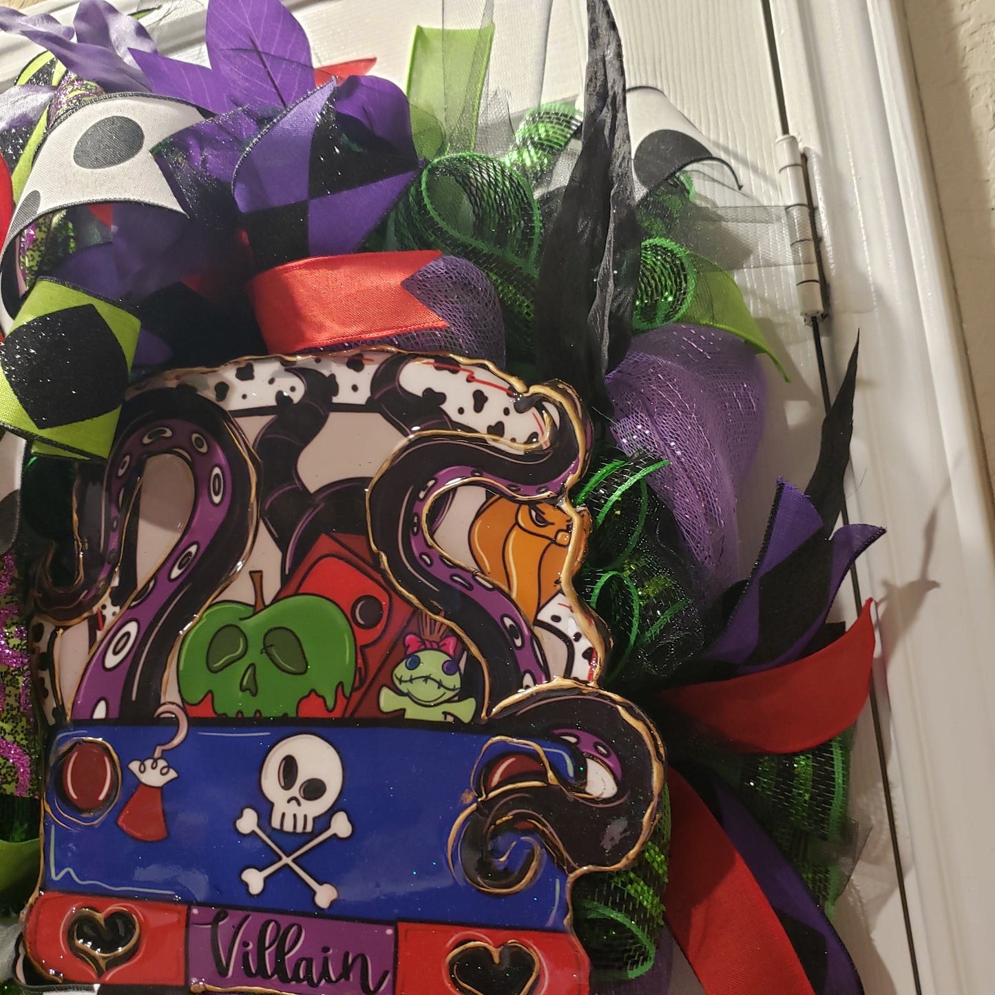 Villian truck Halloween wreath