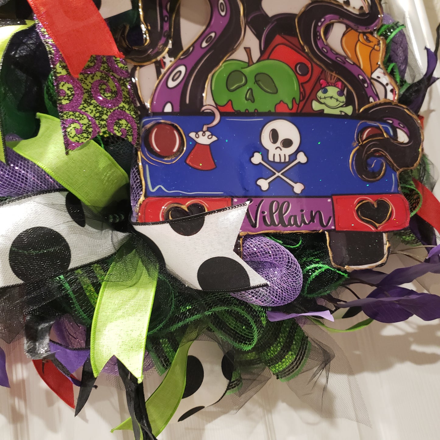 Villian truck Halloween wreath