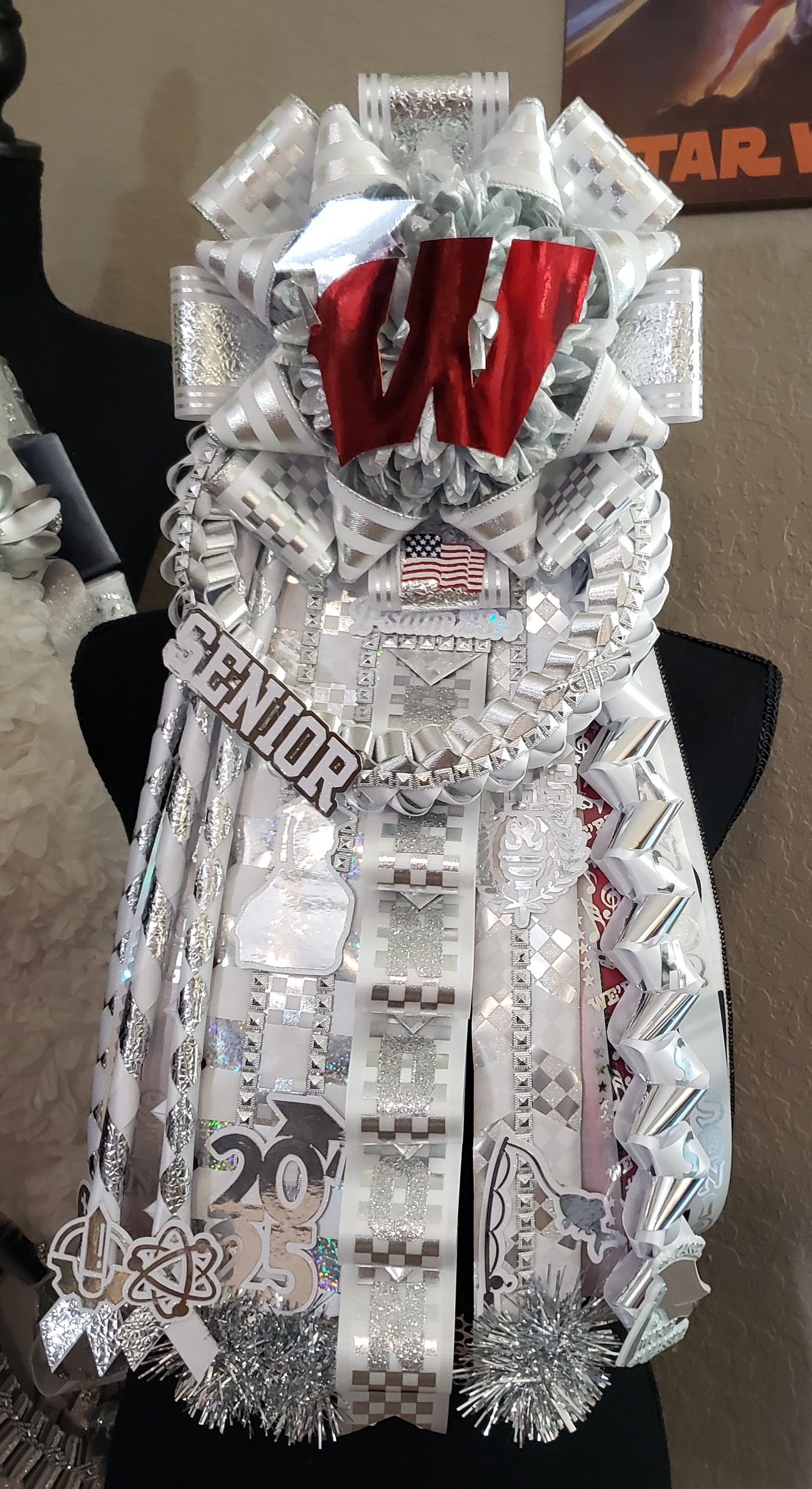 Senior Homecoming garter mum (Made to order)