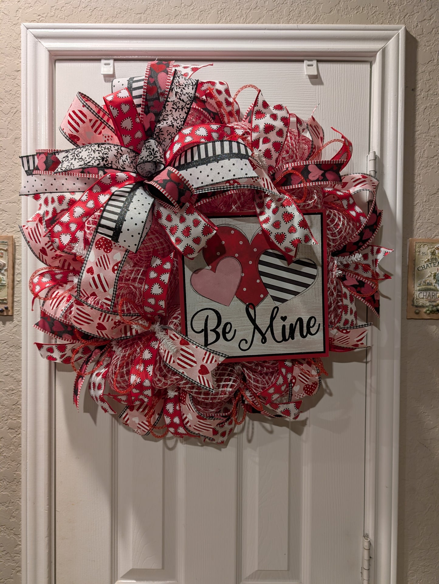 Be Mine Valentine's Day wreath door hanger