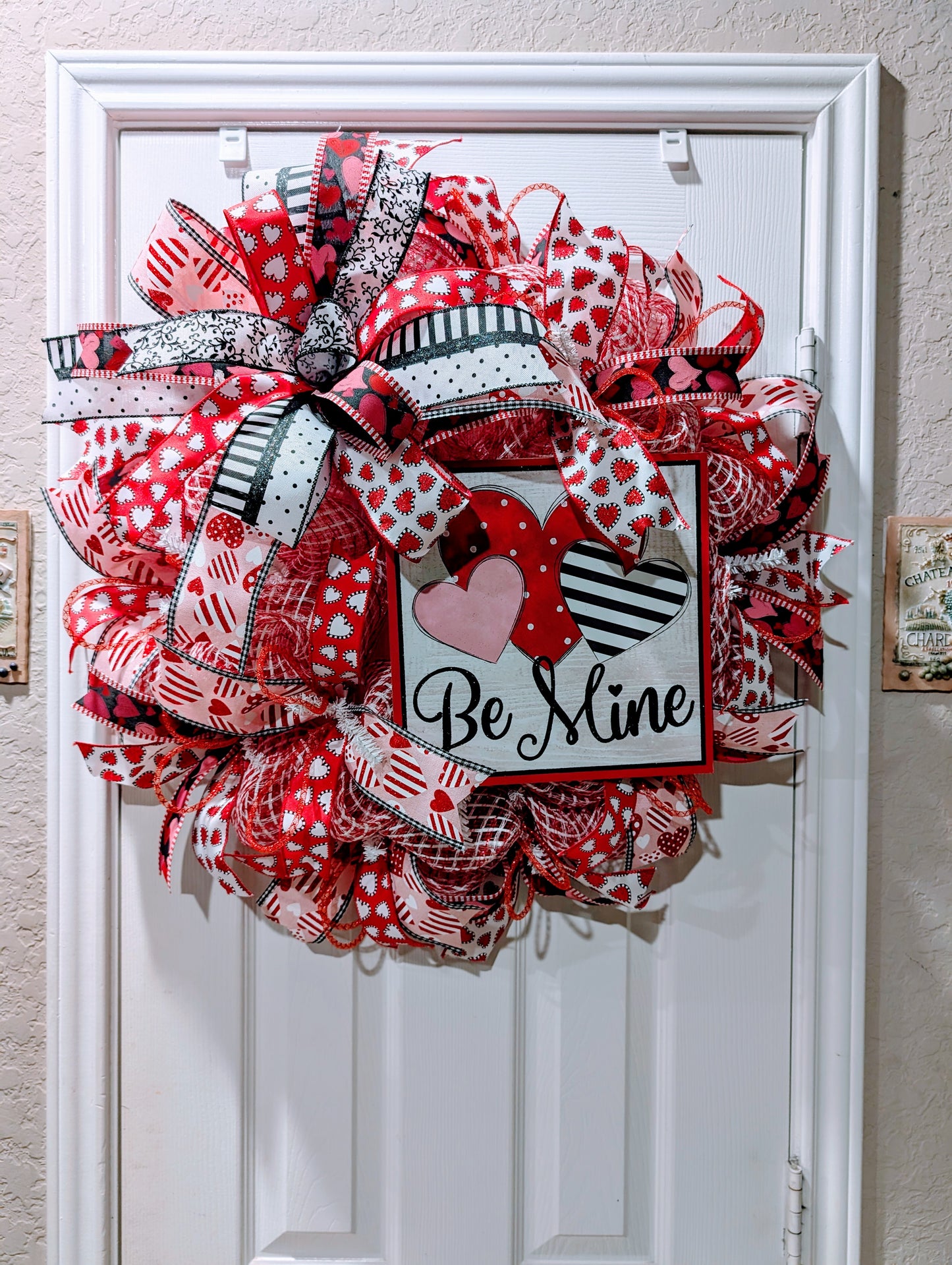 Be Mine Valentine's Day wreath door hanger