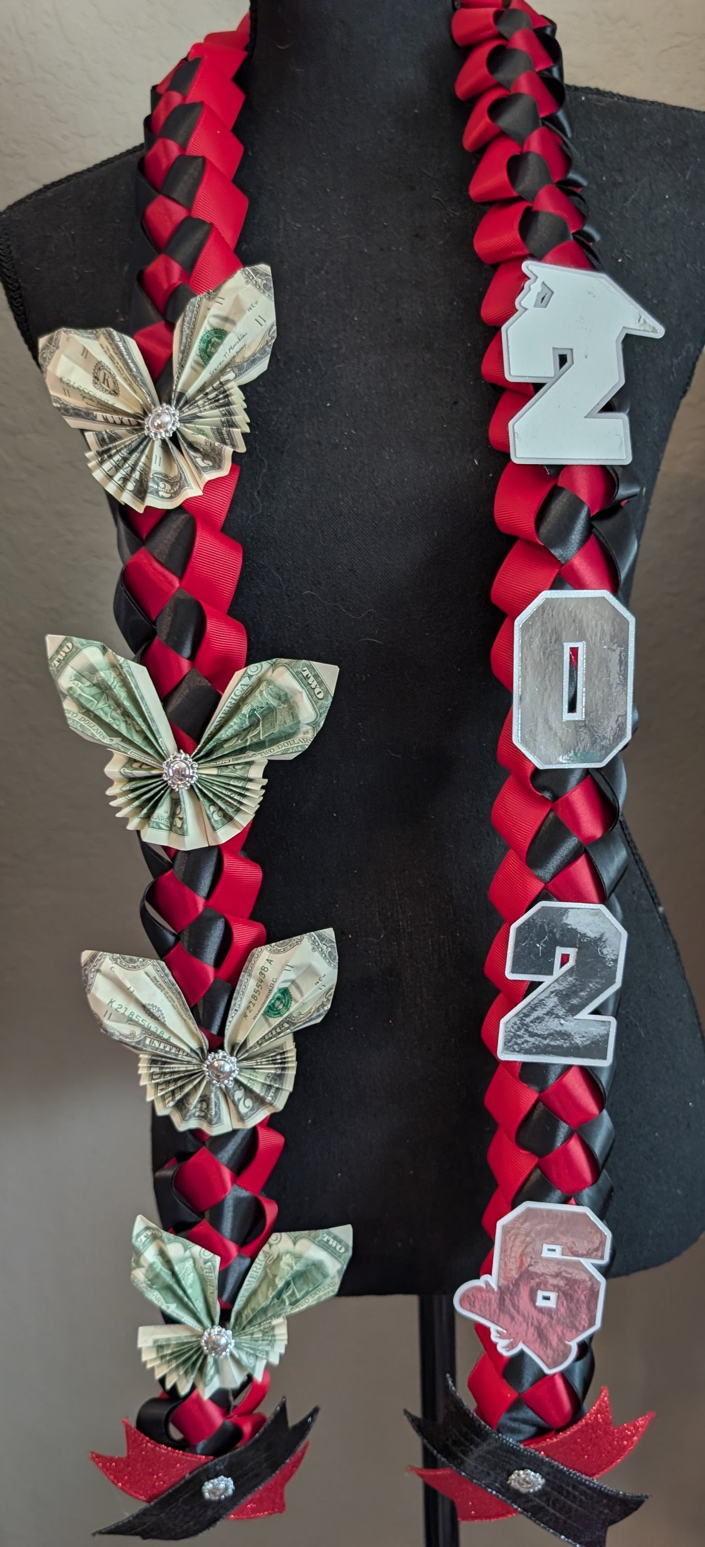 Butterfly money graduation lei