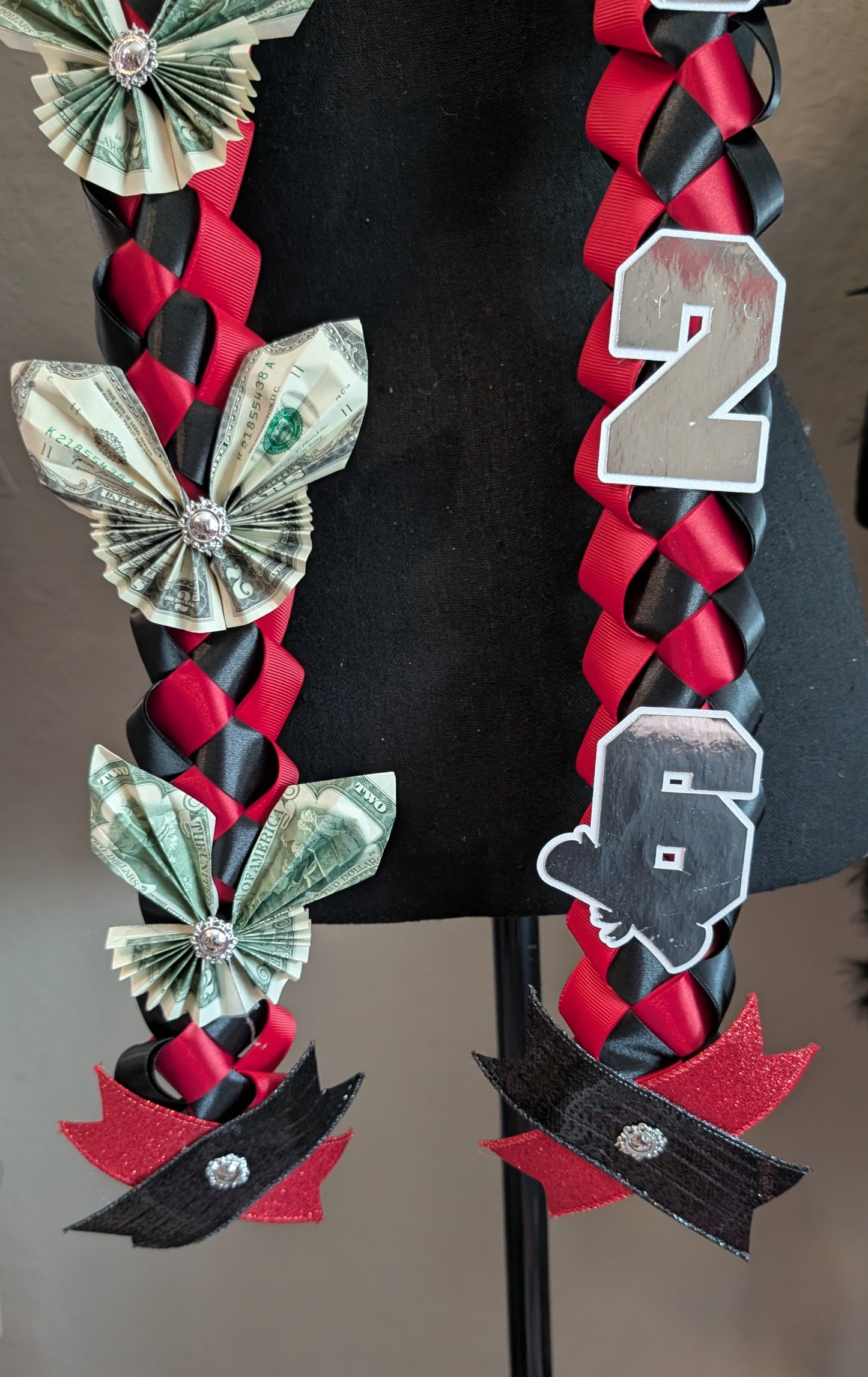 Butterfly money graduation lei