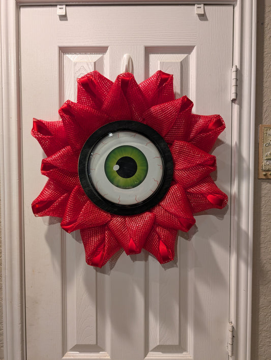 Blood shot eyeball, wreath is ready for your door!