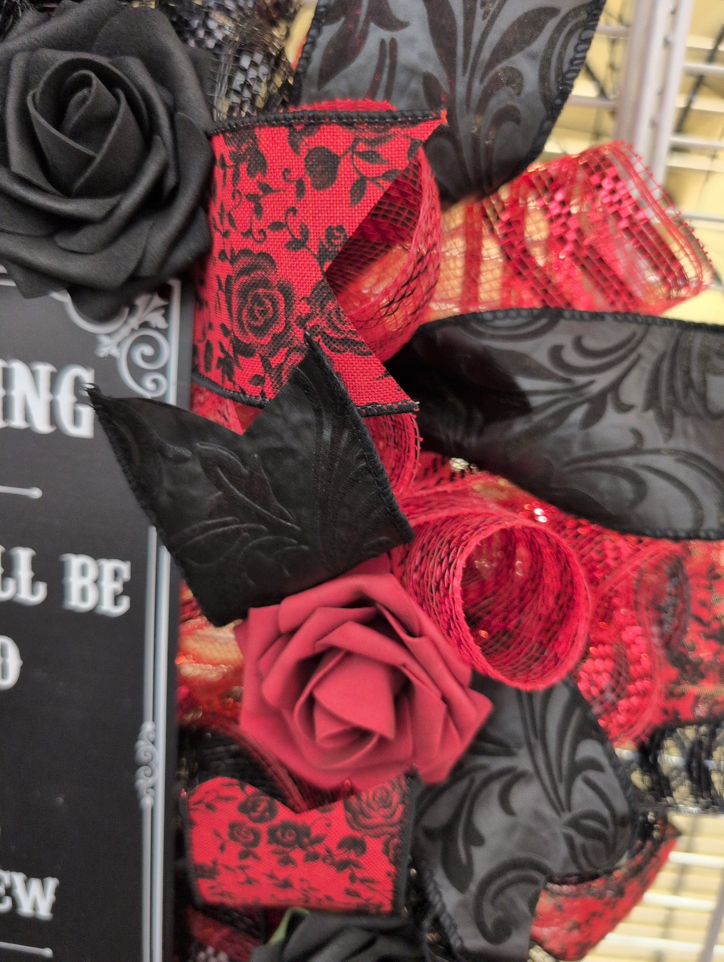 No Soliciting Everyday or Halloween wreath