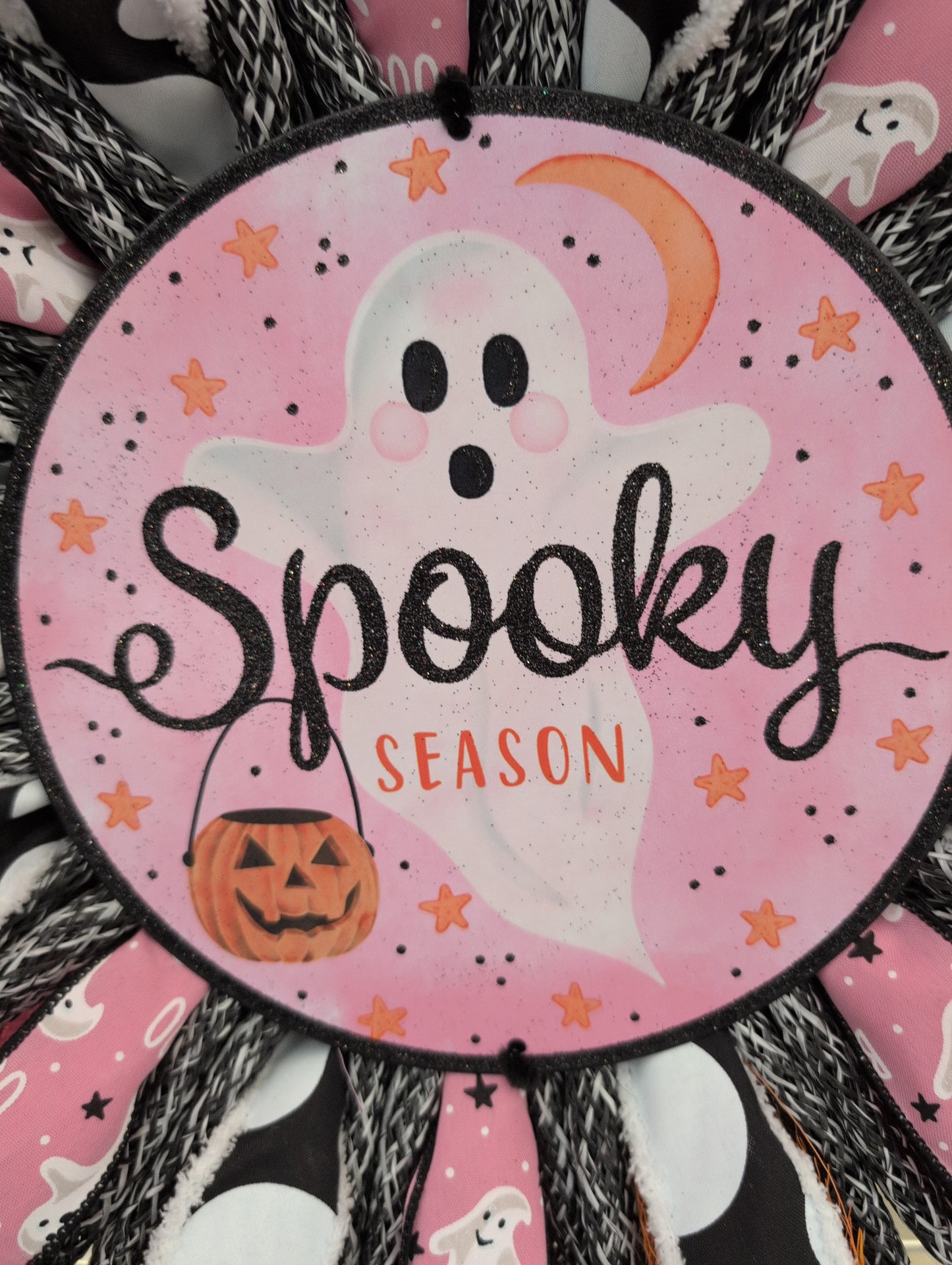 Ghost Halloween, wreath is ready for your door!