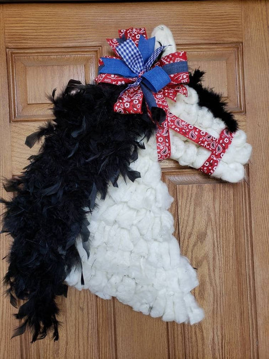 Americana Country horse wreath for any horse lover!