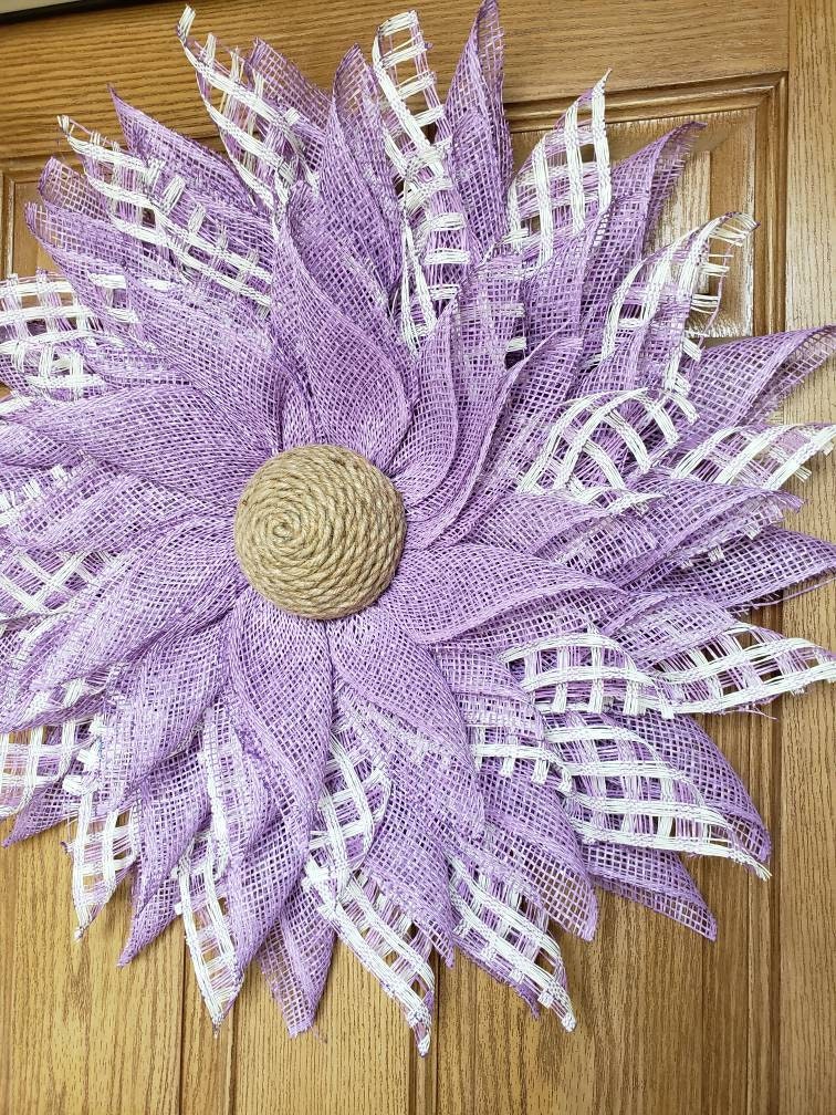 Easter, Spring, Lavender, purple, flower, wreath, for your wall or door decor