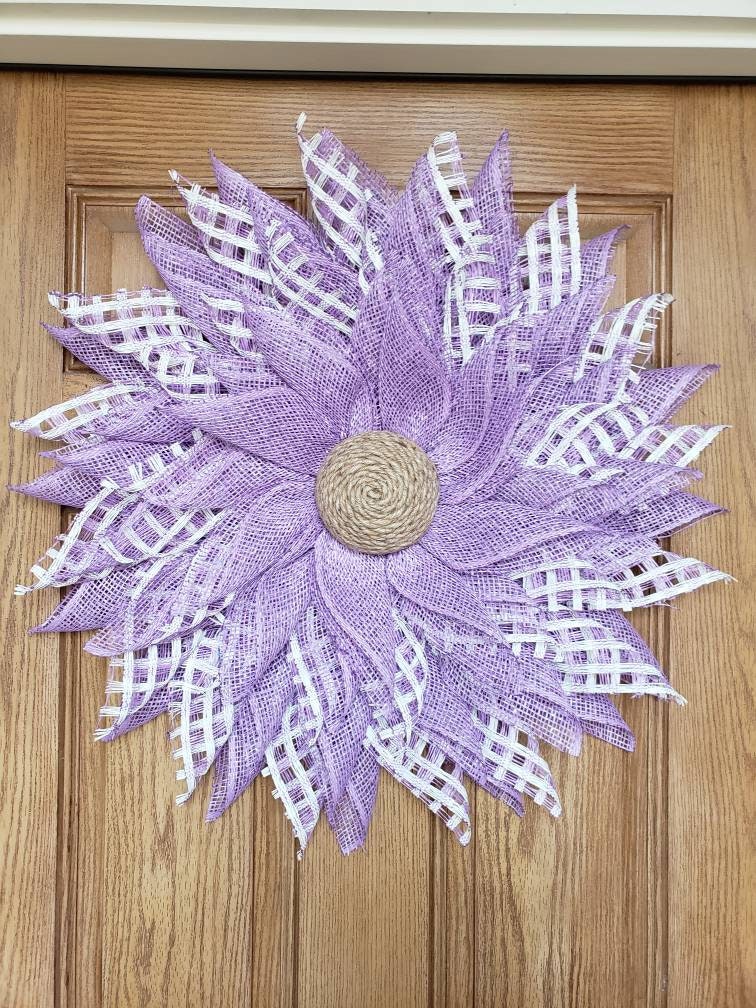 Easter, Spring, Lavender, purple, flower, wreath, for your wall or door decor