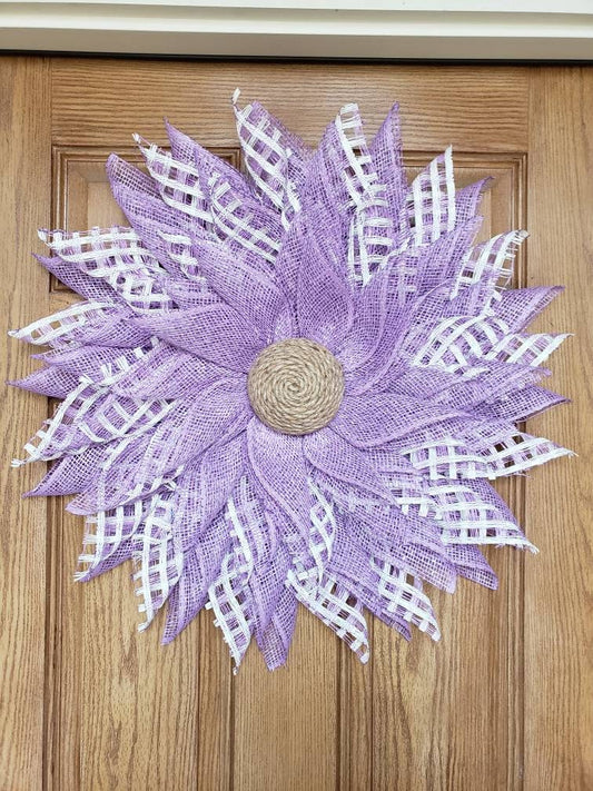 Easter, Spring, Lavender, purple, flower, wreath, for your wall or door decor