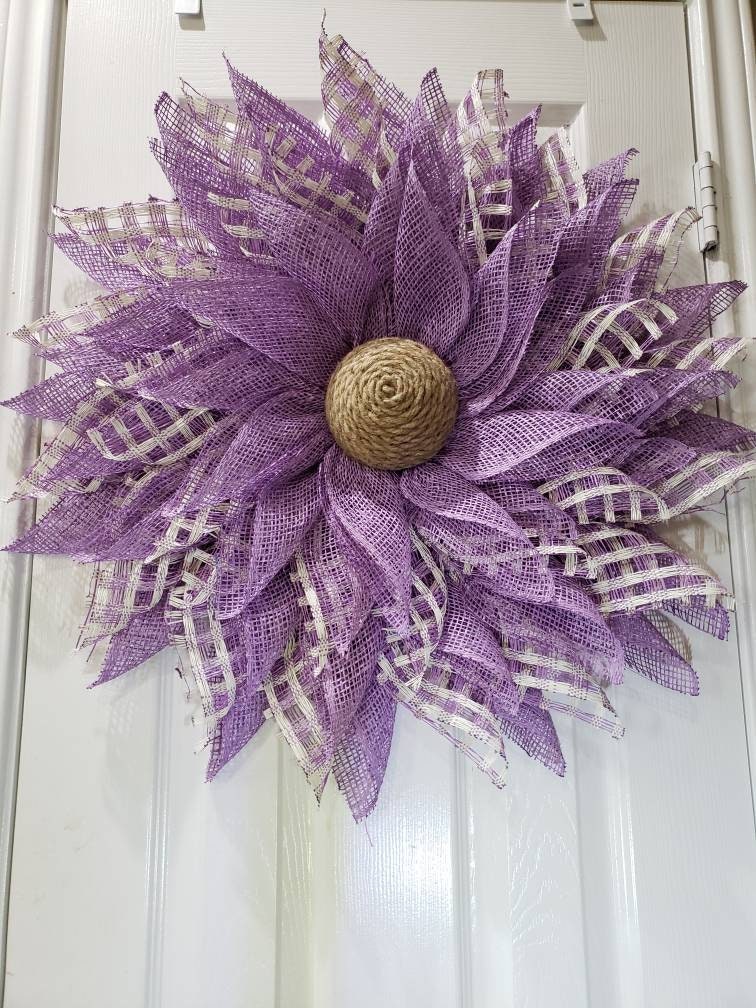 Easter, Spring, Lavender, purple, flower, wreath, for your wall or door decor