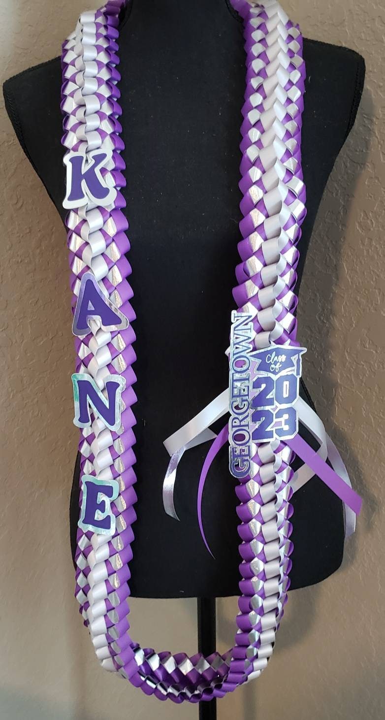 Graduation or Birthday Braided Leis