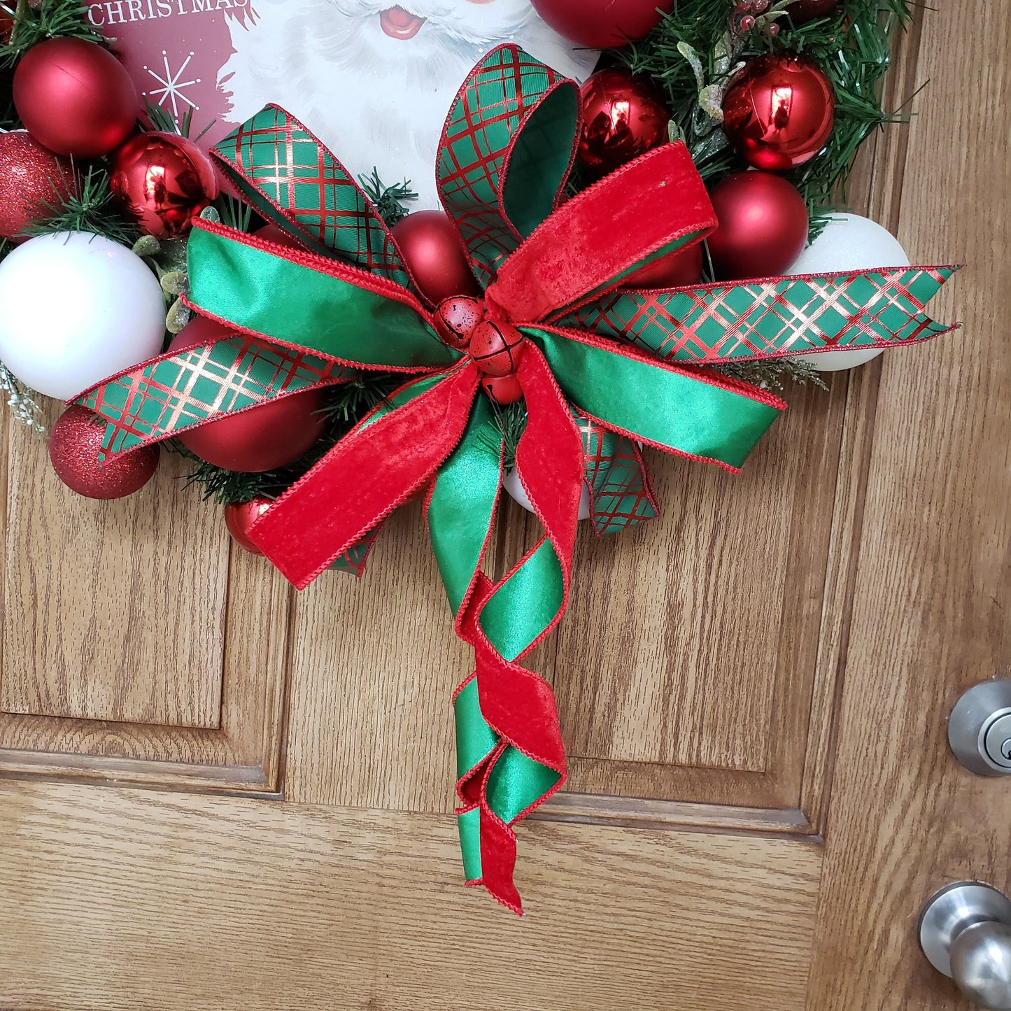 Merry Christmas, Santa, wreath, is perfect for your, front door or wall decor.