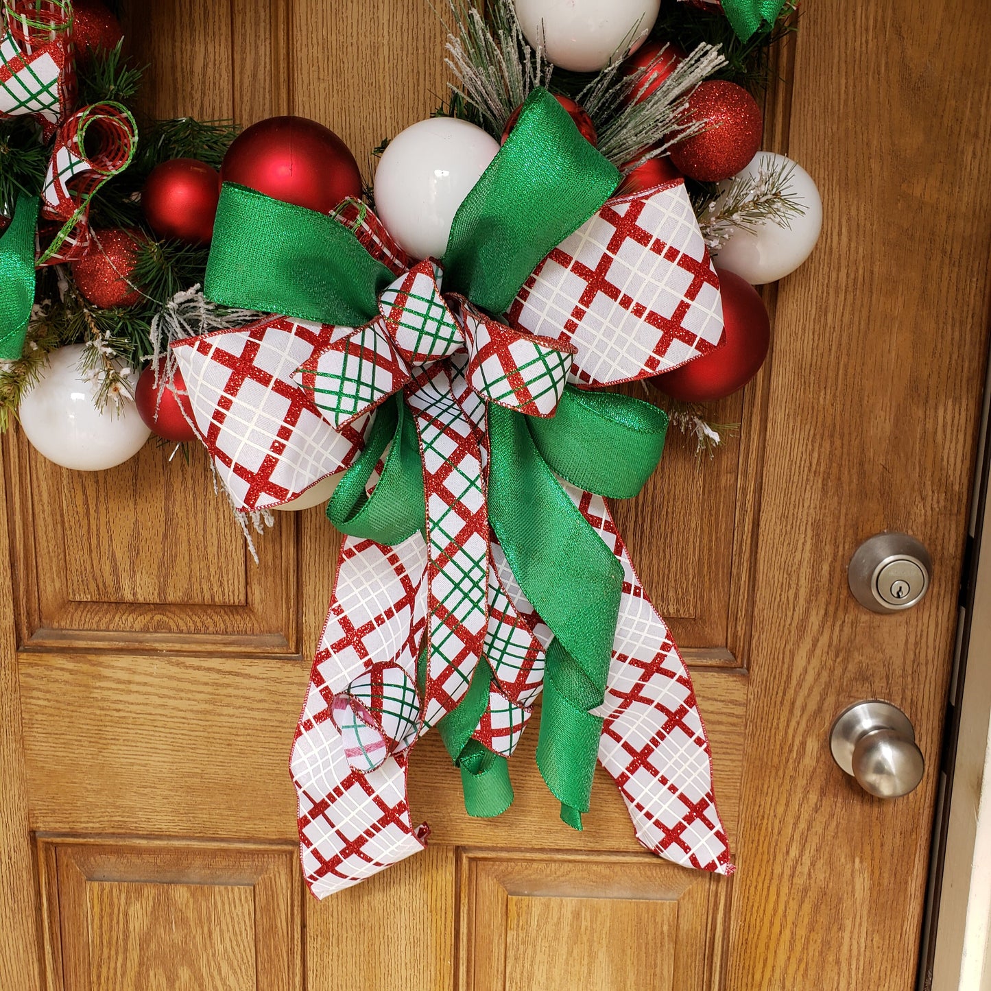 Large, wreath, is perfect for your, front door or wall decor.