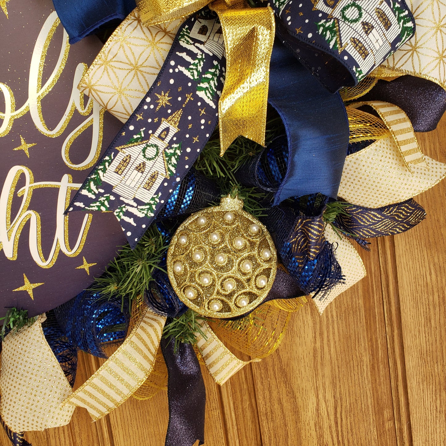 Oh Holly Night, wreath, is perfect for your, front door or wall decor.