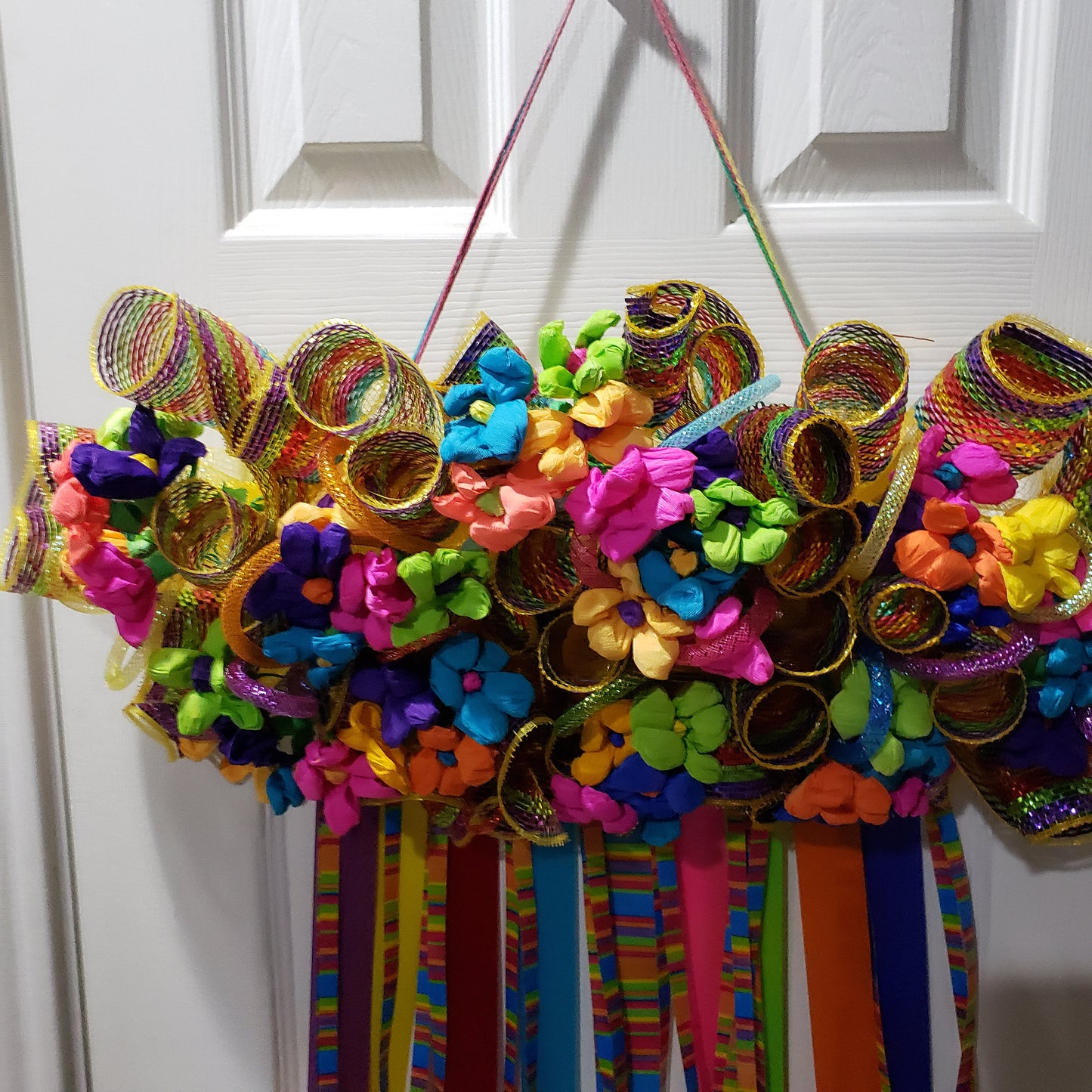 Fiesta wreath, San Antonio, Fiesta Decoration, Fiesta swag, Cinco de Mayo wreath, for your wall or door decor